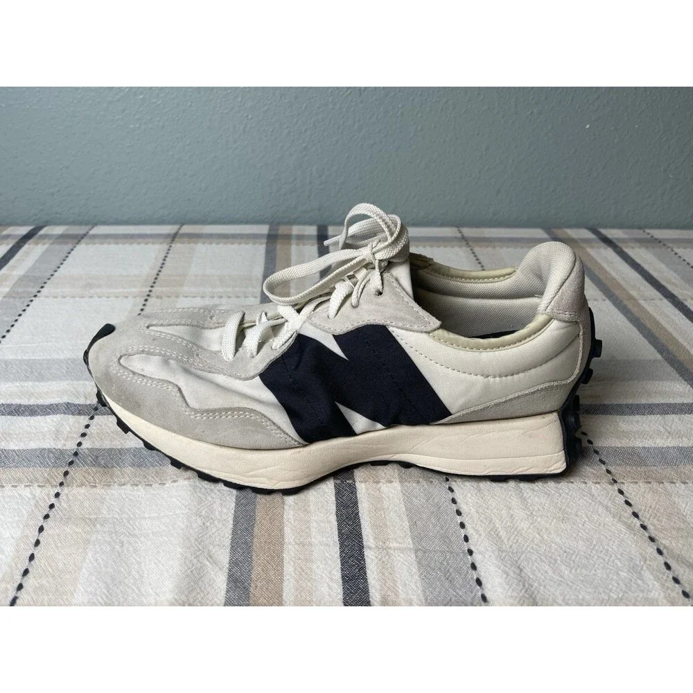 New Balance 327 Sea Salt Sneakers Gray Black MS327FE Men’s Sz 8.5 US